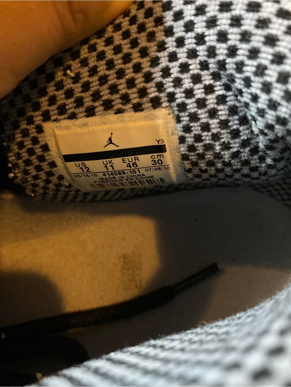 Jordan Men's White and Black High-Top Sneakers